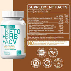 KetoZest Keto ACV BHB capsules packaging shows compact, travel-friendly bottle