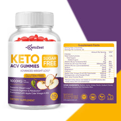 KetoZest Keto ACV Gummies gluten-free badge signals a safe, everyday option