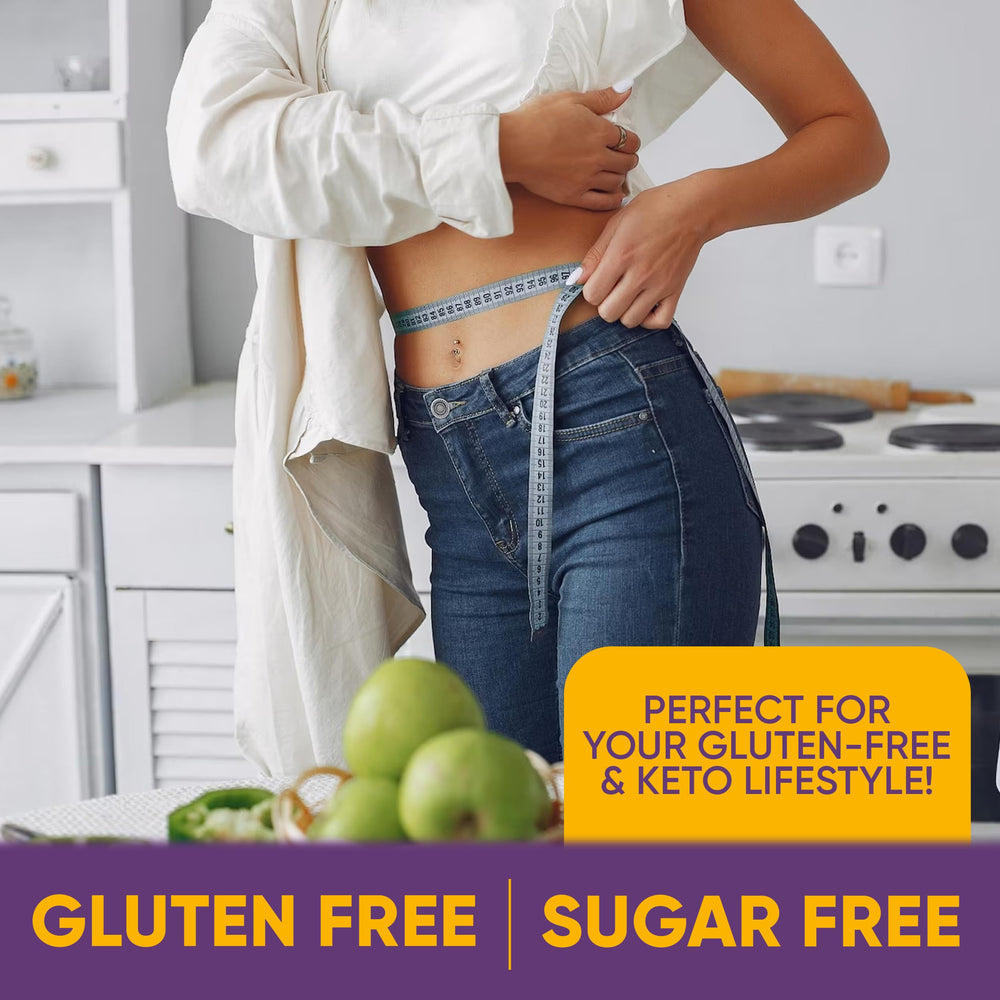 KetoZest Keto ACV Gummies ingredients label featuring apple cider vinegar and B12 blend