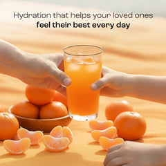 KEY NUTRIENTS Tangy Orange measuring scoop highlights simple serving