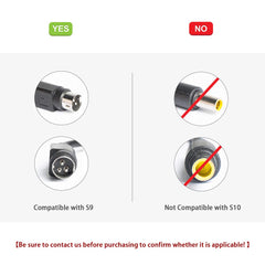 KFD 24V 90W AC adapter connector close-up for secure plug-in