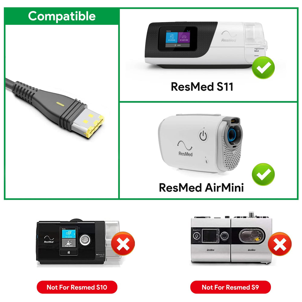 KFD AirSense 11 power supply cord enables quick setup and reliable power