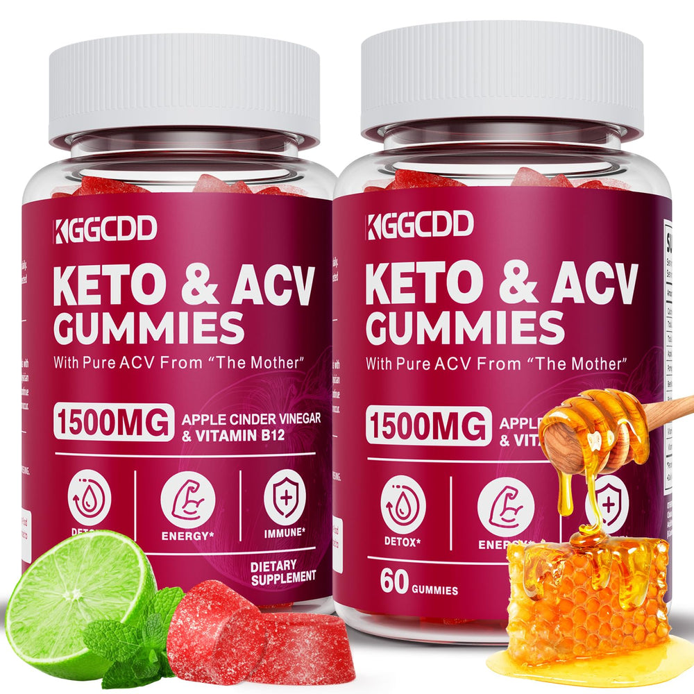 KGGCDD Keto ACV Gummies bottle front for easy daily wellness on the go.