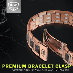 KGP adjustable magnetic bracelet with sizing tool and extra links