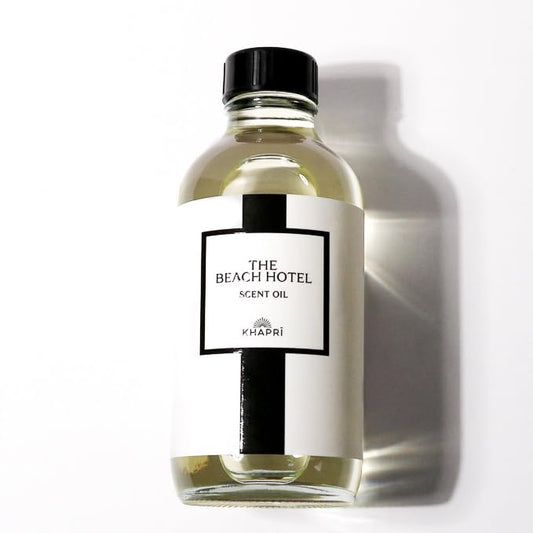 KHAPRI The Beach Hotel Scent bottle for long-lasting fragrance in living spaces.