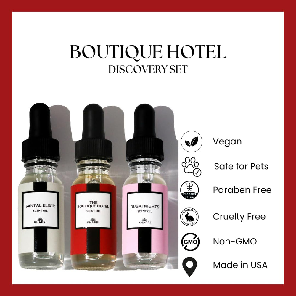 KHAPRI Hotel Premium Collection aroma blends close-up showing texture and color.