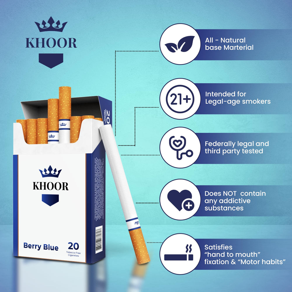 KHOOR On-the-go packaging illustrating compact, discreet smoking solution.