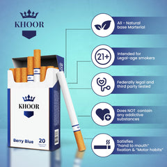 KHOOR On-the-go packaging illustrating compact, discreet smoking solution.