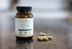 Khroma Warrior packaging highlights eight herbs for transparency.