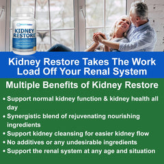 Free eBook promo for Kidney Restore 3-pack included with purchase.
