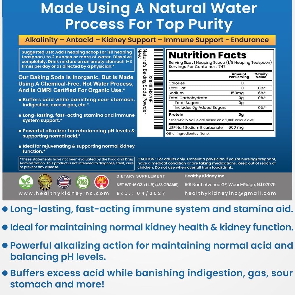 Kidney Restore bulk jar with spoon for precise daily dosing