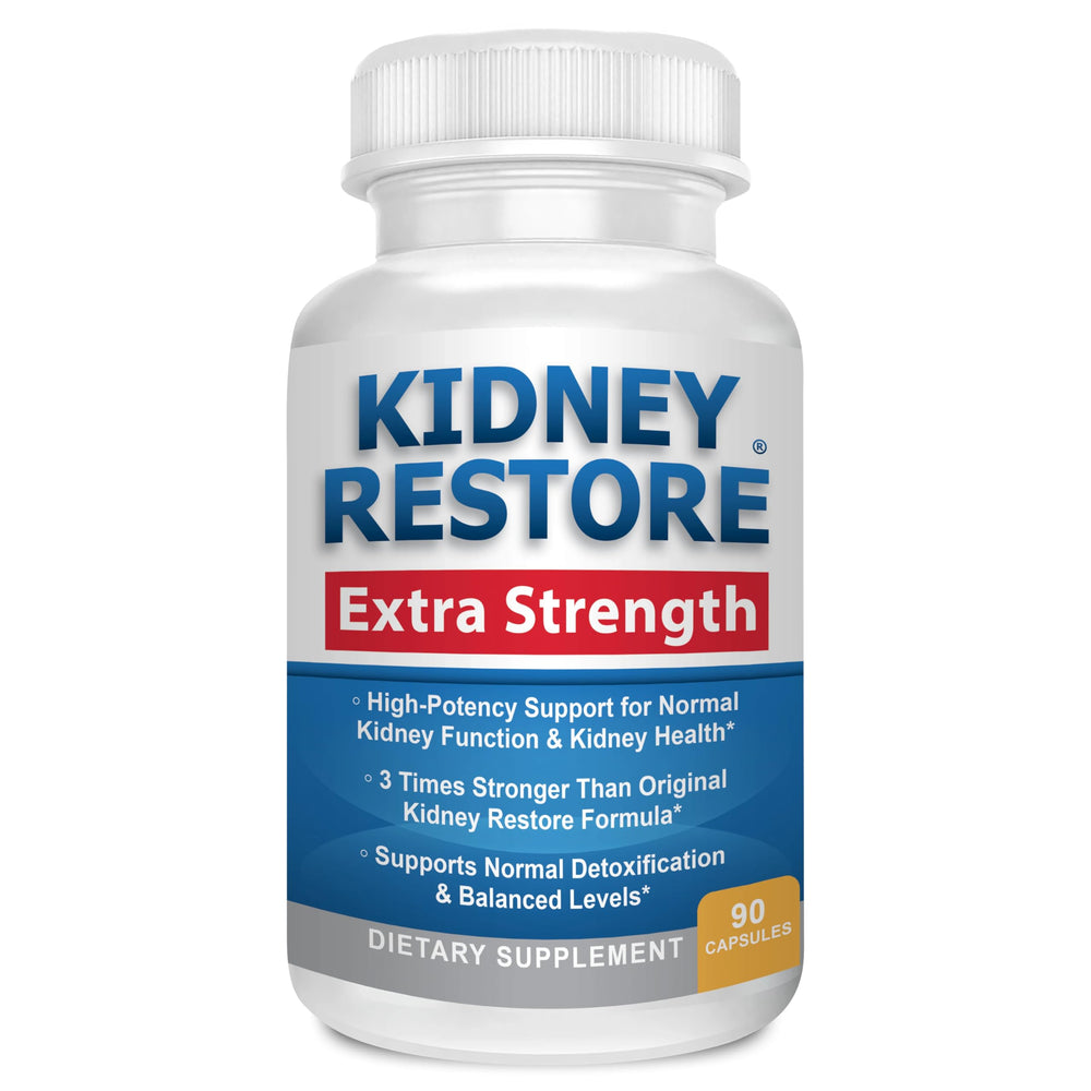 Kidney Restore bottle front view showing kidney support for daily wellness