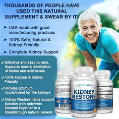 Kidney Restore bottle being poured to illustrate daily use