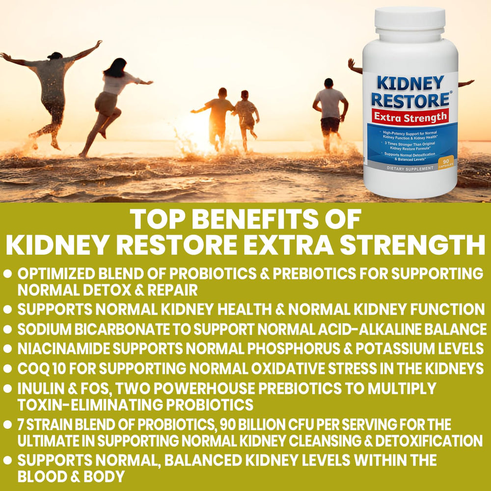 Kidney Restore capsules in hand ready for daily use