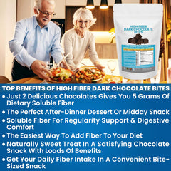 Kidney Restore high fiber bites kids enjoying a chocolate snack with gut-friendly fiber.