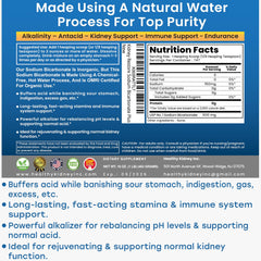 OMRI-certified organic-use badge on Kidney Restore packaging.