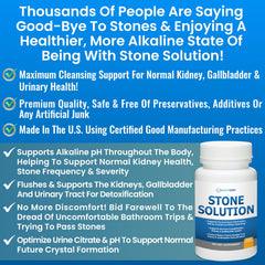 Capsules pour shot showing simple daily use of Stone Solution