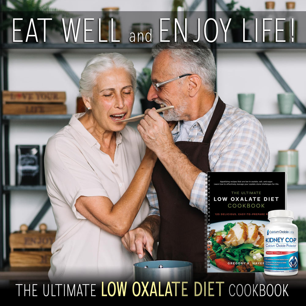 KIDNEY C.O.P. starter pack showing 120 capsules and cookbook