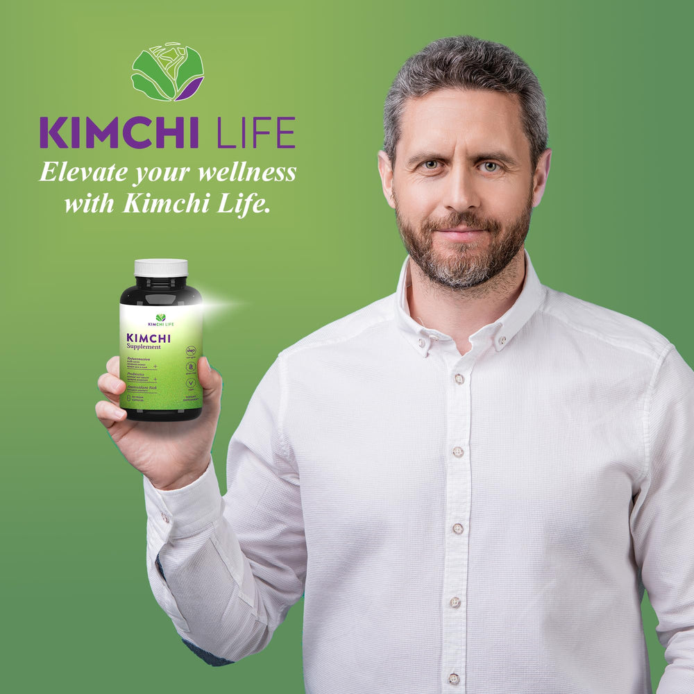 Kimchi Life energy and focus image suggests mental clarity from gut health.