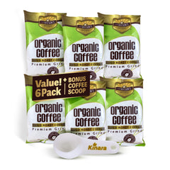 Kinara SA Wilson's Organic Enema Coffee mold-free packaging front, ideal for at-home colon cleanse routines.