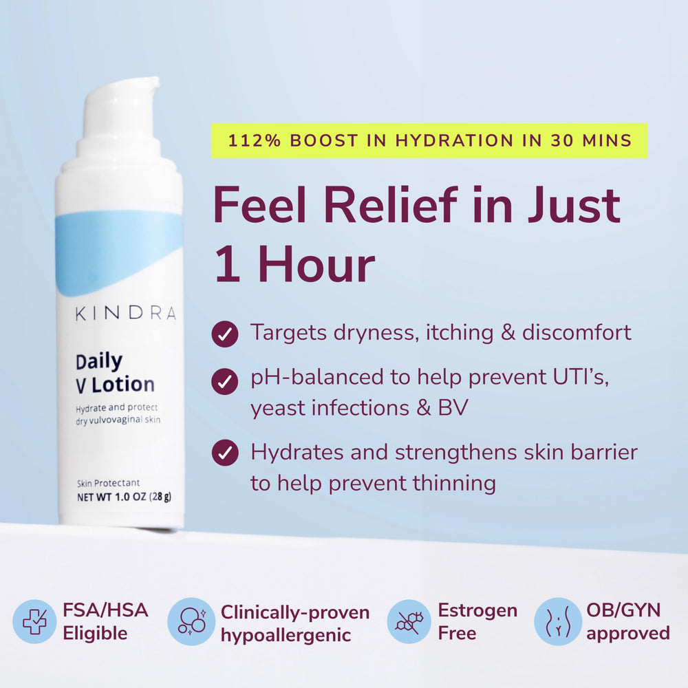 Kindra Daily V bottle pump for controlled dispensing