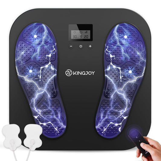 KINGJOY foot massager with dual TENS and EMS for neuropathy relief