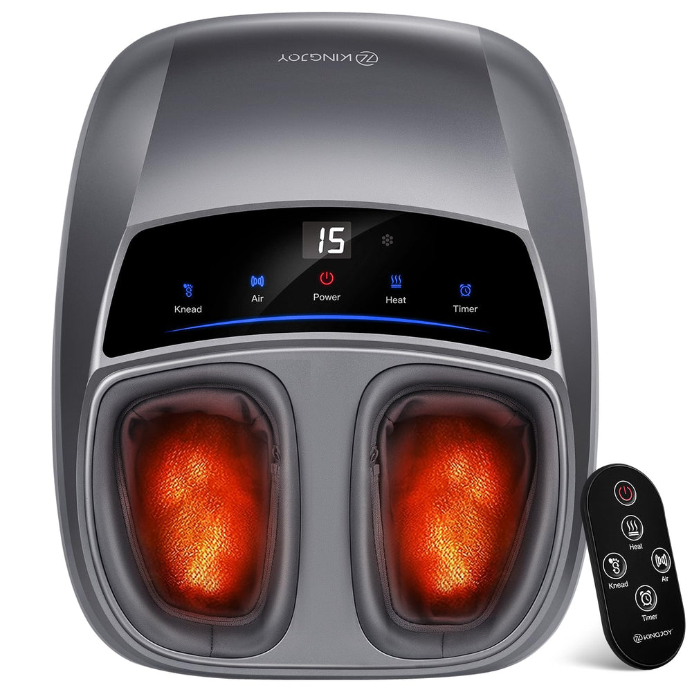Kingjoy foot massager with heat in compact home use setup for convenient relief.