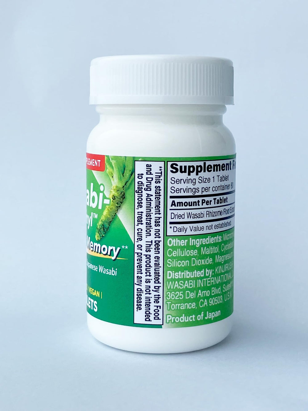 KINJIRUSHI Brand 6-MSITC tablets close-up highlighting pure formula.