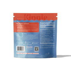 Kinnie vegan-friendly packaging with gluten-free badge