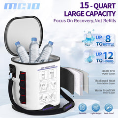 KINRYOPY cold therapy machine side view for discreet night-time relief