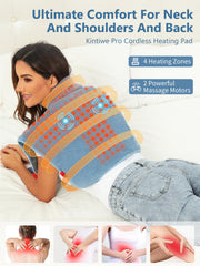 Kintiwe Pro wireless design lets you move freely while enjoying soothing heat and massage.