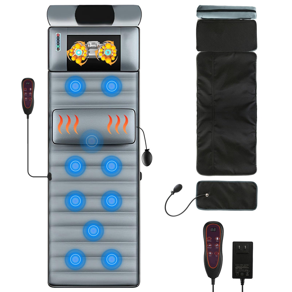 KinWarmth full body massage mat with 10 nodes for targeted relaxation at home