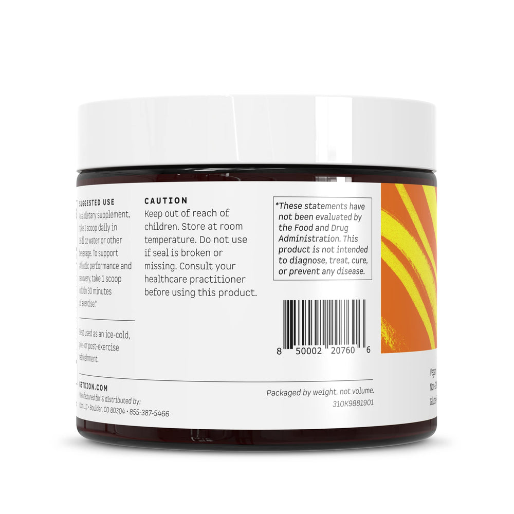 Kion Aminos Mango mix ready to drink after workouts or fasting.