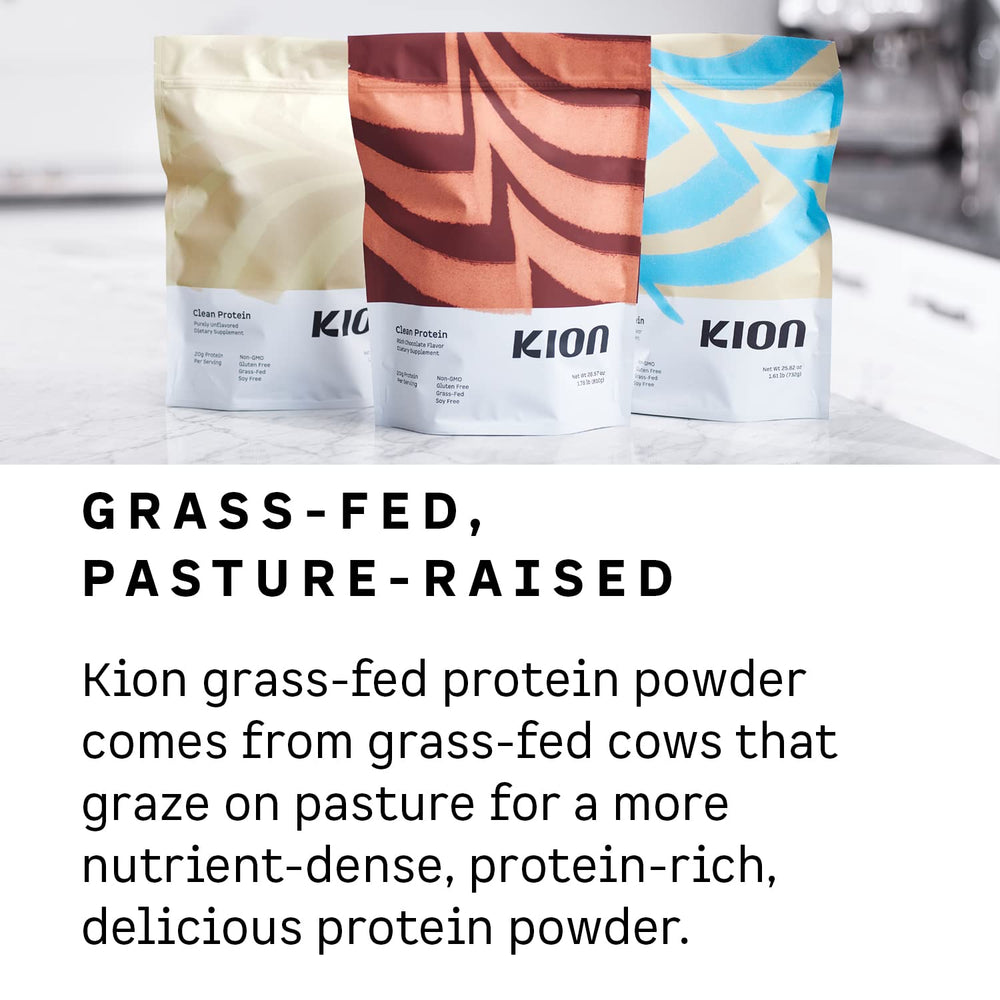 Kion Clean Protein label notes no antibiotics or growth hormones