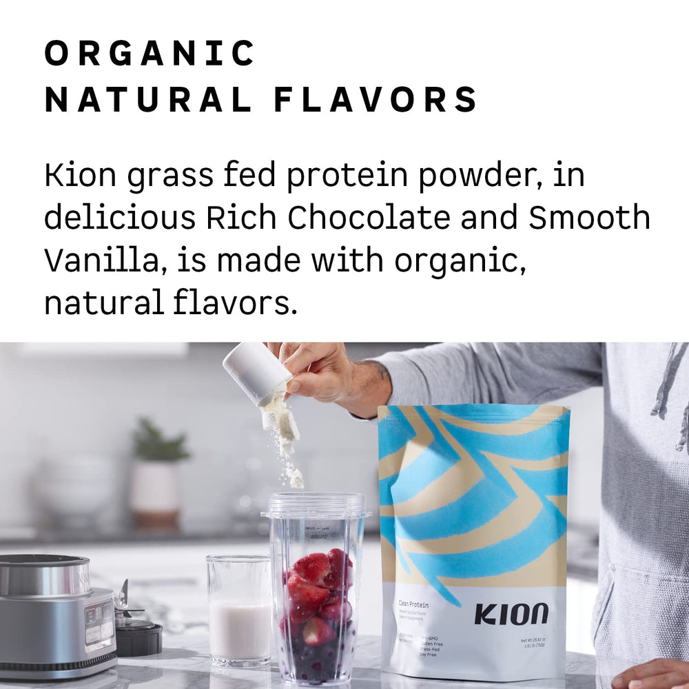 Kion Clean Protein nutrition panel displayed for quick reference
