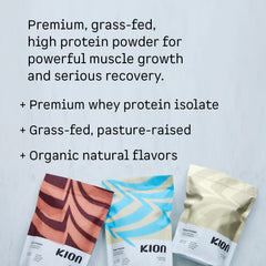 Kion Clean Protein powder scoop close up showing smooth powder texture