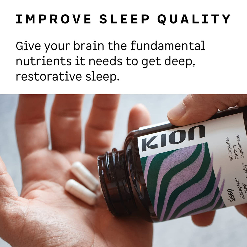 Kion Sleep serving prepared with water, ideal for bedtime routine.