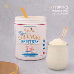 Kiperin collagen powder in coffee illustrates unflavored mix in your morning cup.