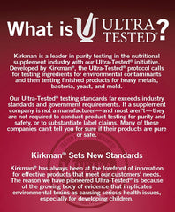 Tablets being poured from Kirkman bottle for easy dosing