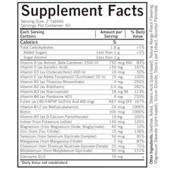 Kirkman Children's Multivitamin capsules close-up highlighting 5-MTHF folate content.