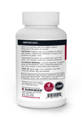 Kirkman Enzyme Complete DPP-IV label closeup emphasizing purity tested and plant-based enzymes