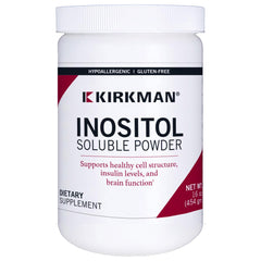 Kirkman Inositol Pure Soluble Powder bottle front with hypoallergenic label