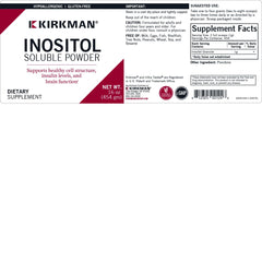 Kirkman Inositol Pure Soluble Powder being poured into water to dissolve easily