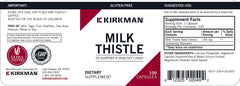 Kirkman Milk Thistle capsules; vegetarian formula for liver support