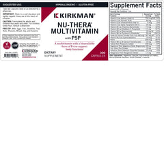 Kirkman Nu-Thera P-5-P capsules in blister pack for daily use