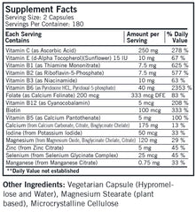 Kirkman Super Nu-Thera bottle label highlighting gluten- and casein-free formula.