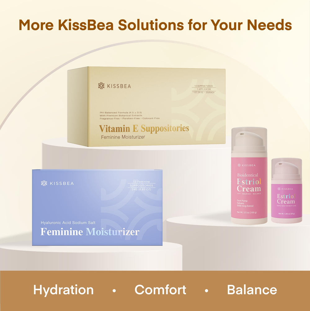 Kissbea fragrance-free and hormone-free design for sensitive skin routines