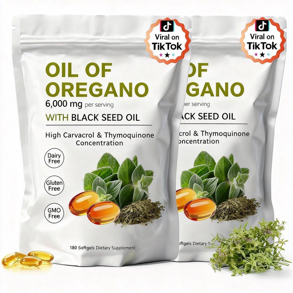 KITABIO Oil of Oregano Softgels bottle, a convenient daily wellness option.