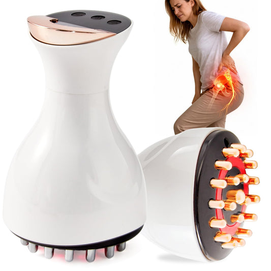 Kitusi sciatic relief device in hands-on use for targeted comfort.