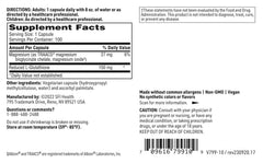 Klaire Labs detailed label glutathione; clear dosage and ingredient information.
